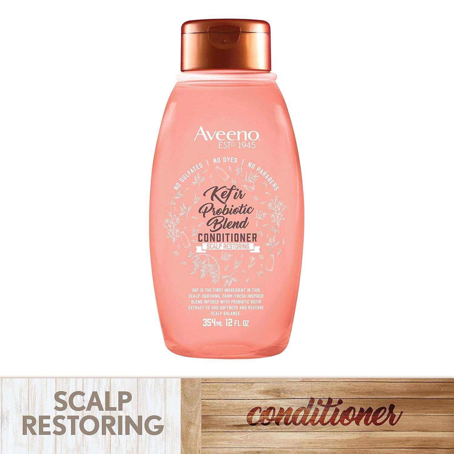 Aveeno Kefir Probiotic Blend Conditioner, Almond Blossom, 12 Fl Oz