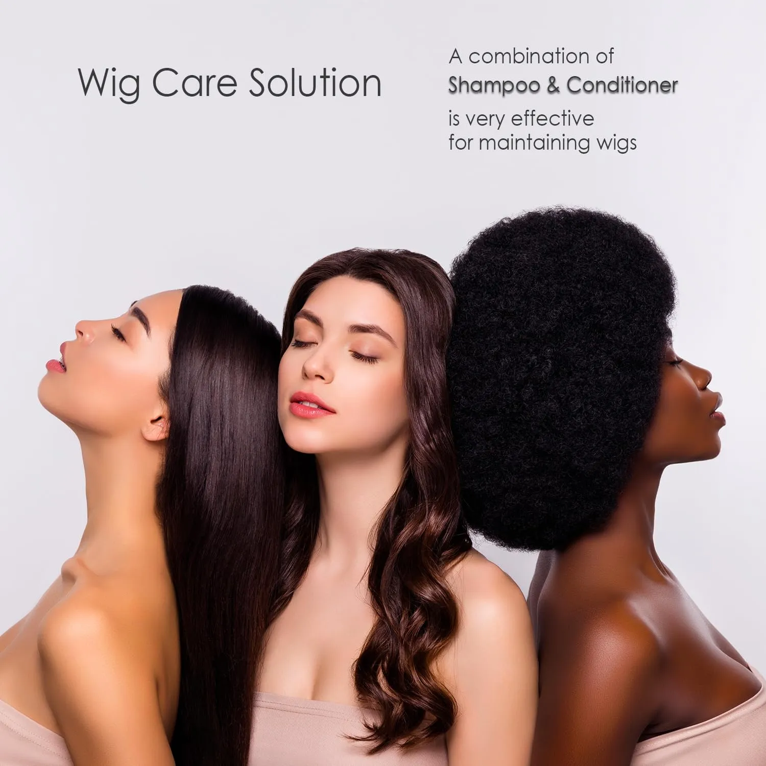Awesome Synthetic & Human Wig Leave in Conditioner Spray, pH6 & pH5 Premium Set of 2, Moisturizes, Revitalizes for Synthetic & Human Wigs, Get the Best of 2 Worlds