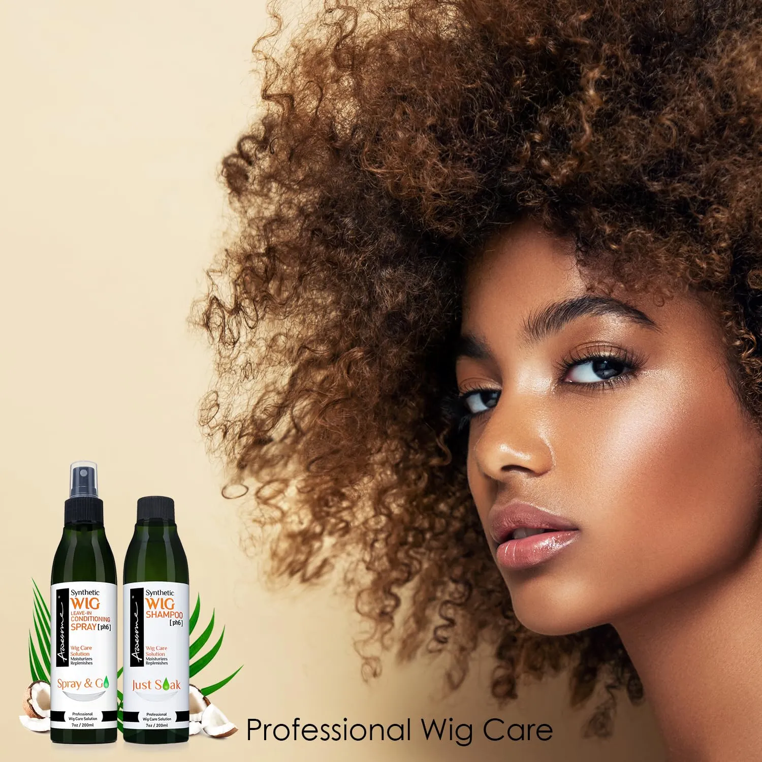 Awesome Synthetic & Human Wig Leave in Conditioner Spray, pH6 & pH5 Premium Set of 2, Moisturizes, Revitalizes for Synthetic & Human Wigs, Get the Best of 2 Worlds