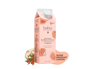 Babo Botanicals Defining Baobab & Rosehip Conditioner – For extra dry, curly hair – Smooth & Define – Citrus & Cedarwood Fragrance – Water-Resistant Carton w. 80% Less Plastic – Vegan