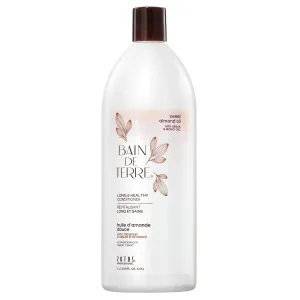 Bain de Terre Sweet Almond Oil Long & Healthy Conditioner, Strength & Protection for Weak, Damaged Hair, with Argan & Monoi Oils, Paraben-Free, Color-Safe, Vegan