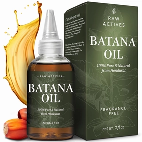 Batana Oil for Hair Growth, 100% Pure, Cold Pressed, Unrefined Oil from Honduras. Supports Stronger, Thicker Hair. Dr Sebi Inspired. 2 oz