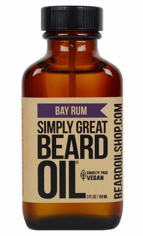 BAY RUM Scented - Holiday Gifts - Stocking Stuffers - Beard Conditioner - 3 Oz -Easy Applicator - Natural - Vegan and Cruelty Free - Gifts for Men with Beards