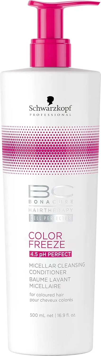 BC BONACURE Color Freeze 4.5 pH Perfect Micellar Cleansing Conditioner, 16.9-Ounce