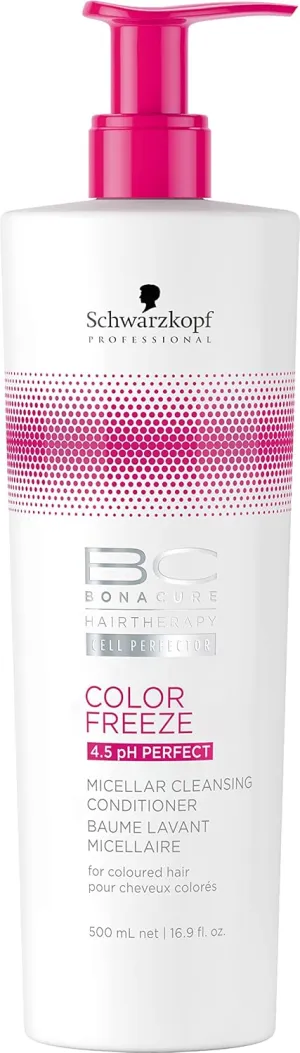 BC BONACURE Color Freeze 4.5 pH Perfect Micellar Cleansing Conditioner, 16.9-Ounce
