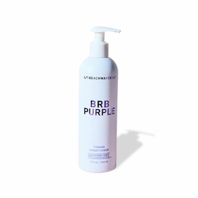 Beachwaver BRB Blonde Purple Conditioner - Full Size (12 Oz) | Anti-Brass Toning Conditioner w/HiX Vegan Bond Multipliers | Moisturizing, Sulfate-Free Formula for Blonde & Grey Hair | Brazilian Berry