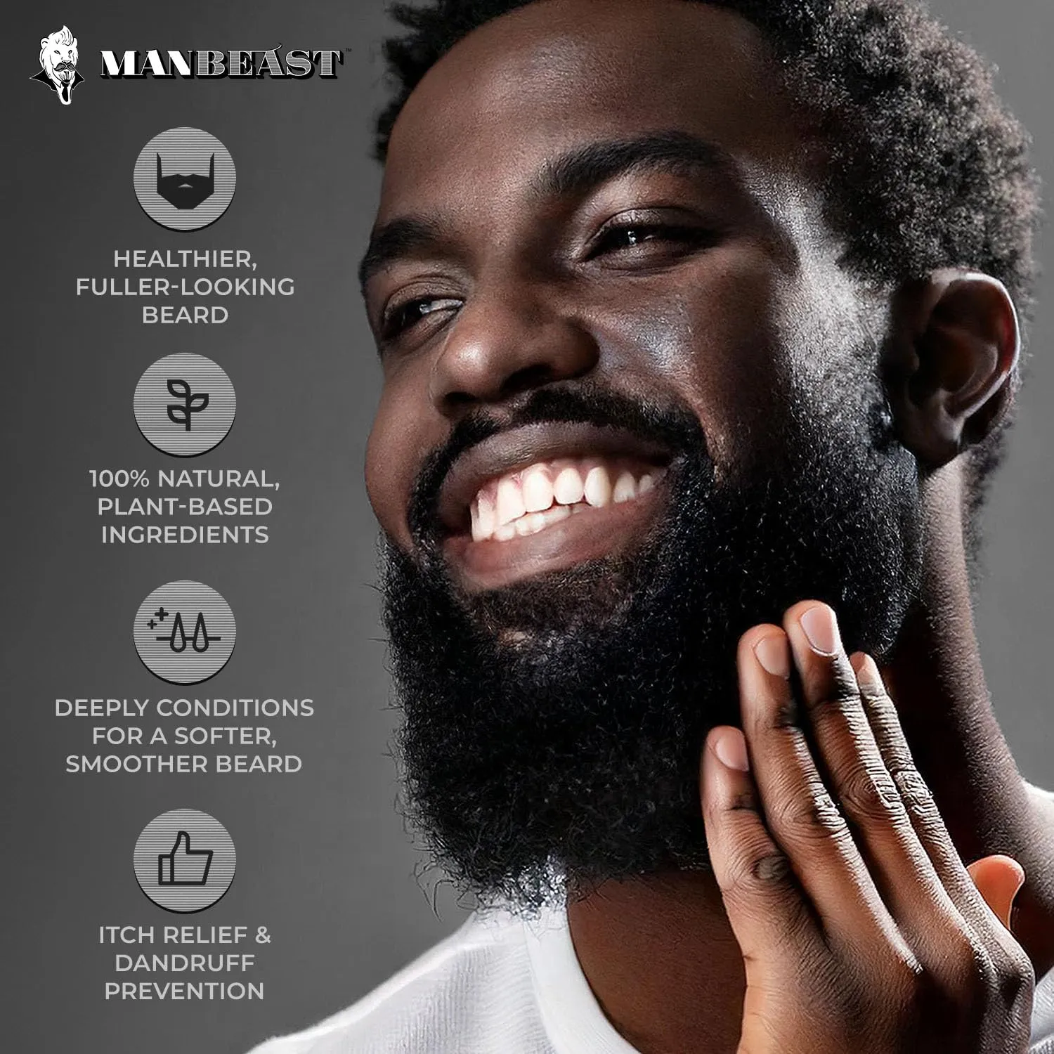 Beard Oil for Men - Hypoallergenic Natural Ingredients for Sensitive Skin, Nut Free Mustache Growth Conditioners, Natural Solution Conditioner to Men Made From Seed - Woodsman Beard Oil 30ml