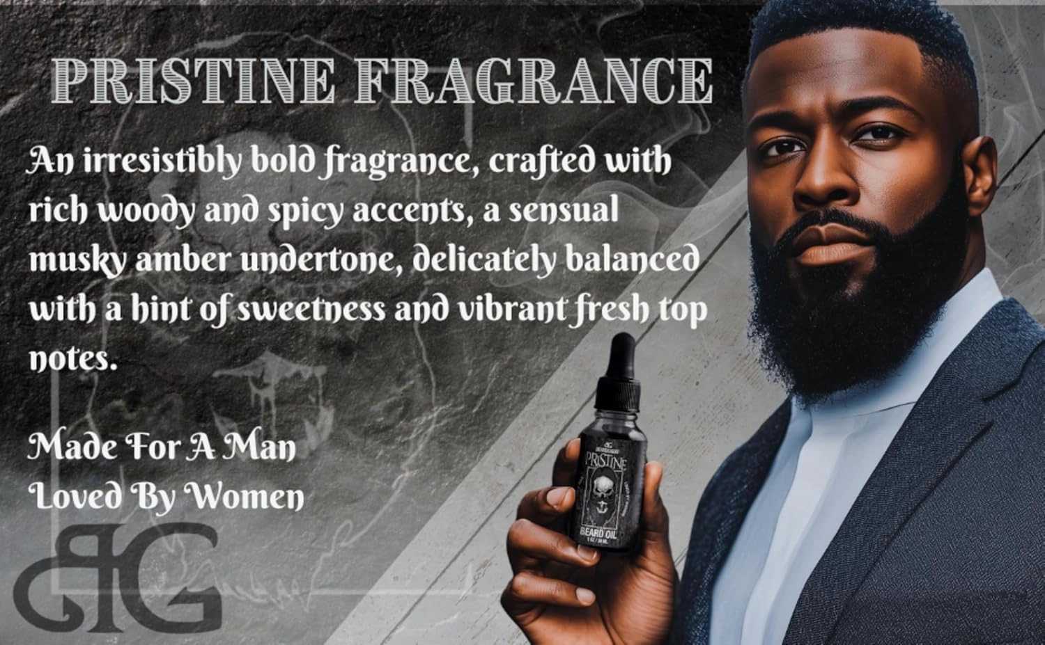Beard Gains Beard Oil for Men - Organic Beard Growth Oil, Moisturizer & Conditioner, Softens & Strengthens Facial Hair, Reduces Itch, Promotes Healthy Beard (1oz, Pristine)