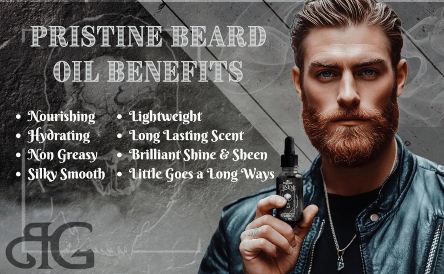 Beard Gains Beard Oil for Men - Organic Beard Growth Oil, Moisturizer & Conditioner, Softens & Strengthens Facial Hair, Reduces Itch, Promotes Healthy Beard (1oz, Pristine)