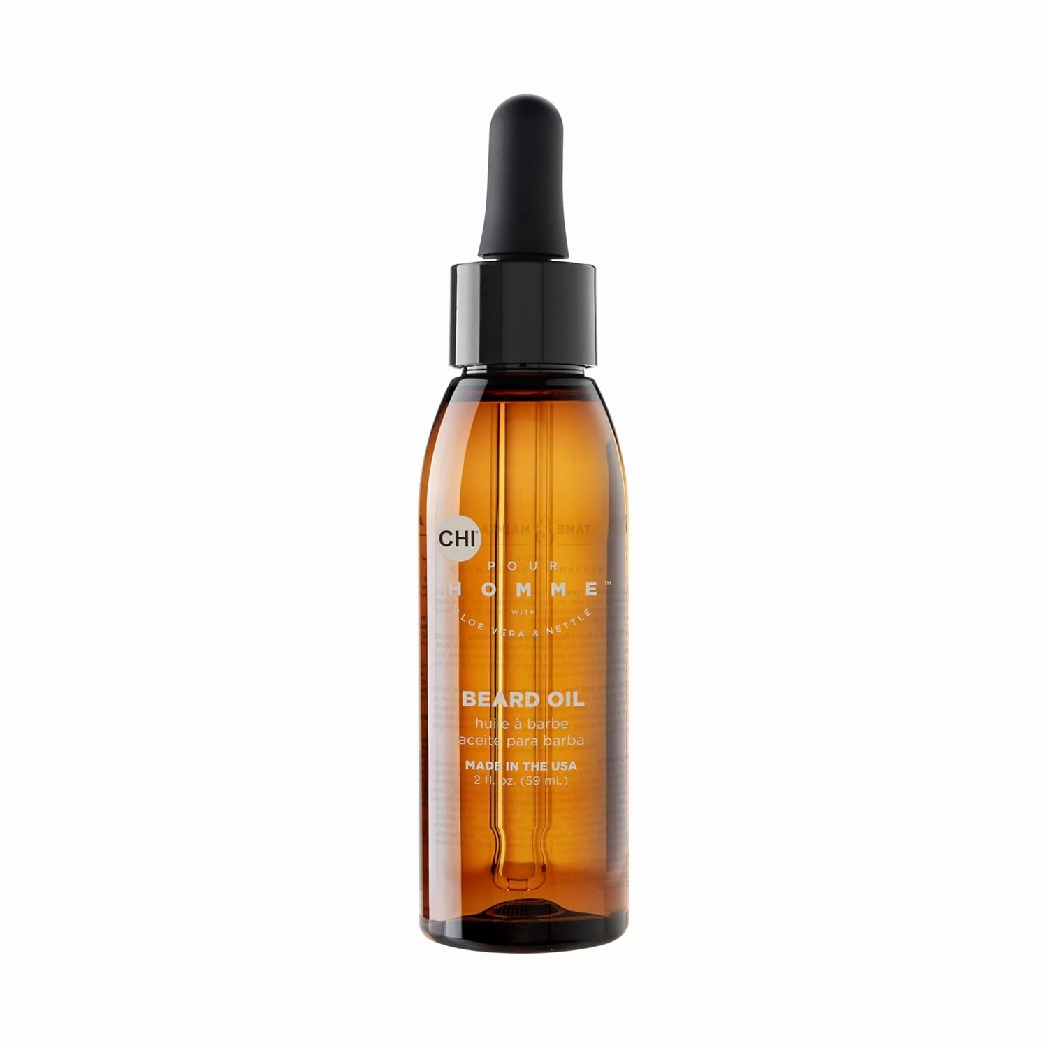 Beard Oil for Men, Softens & Smooths Hair & Moisturizes Skin, Promotes Growth, Made With Aloe Vera & Nettle, Fresh, Woody Scent, 2 oz