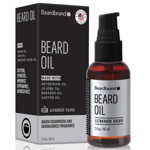 Beardbrand Beard Oil for Men, Beard Softening Oil & Mens Beard Oil - Softens & Conditions with Jojoba Oil - Smooth Beard & Skin | Sandalwood & Cedar Oil - 2 fl oz