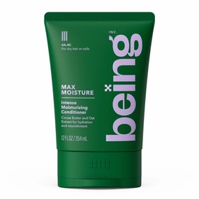 Being-MAX MOISTURE Moisturizing Conditioner, for Dry Hair or coils, Cocoa Oat Extract, 12 fl oz (pack 1)