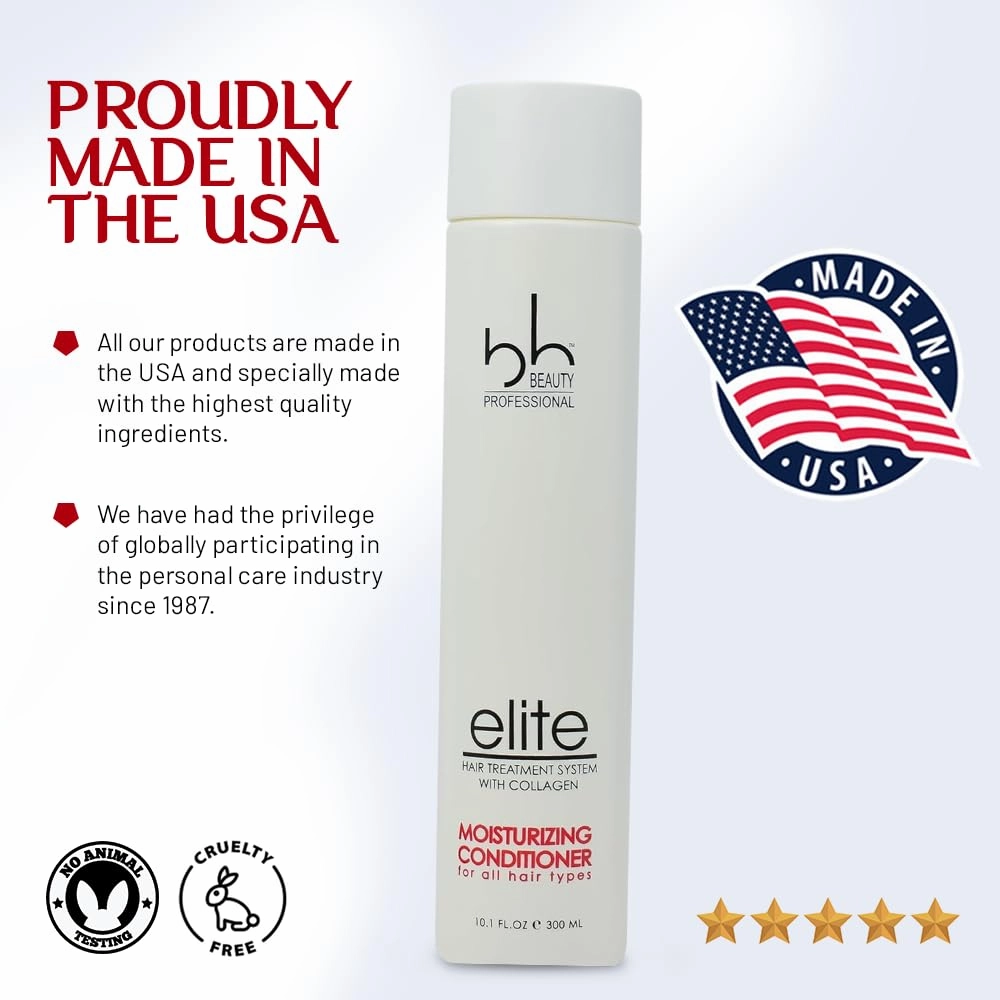bh BEAUTY PROFESSIONAL Moisturizing Conditioner - Hydrate & Nourish - 10.1 OZ