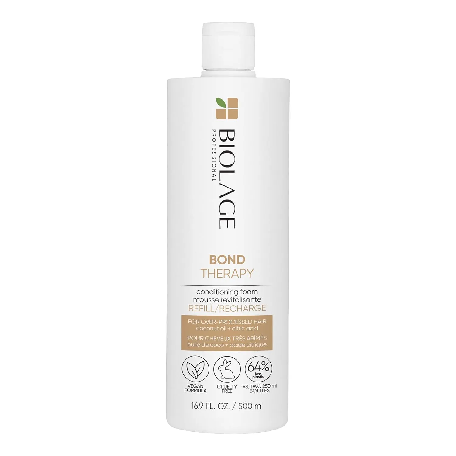 Biolage Bond Therapy Conditioning Foam - Builds Bonds & Reduces Breakage, Paraben & Sulfate-Free, Salon Professional Conditioner