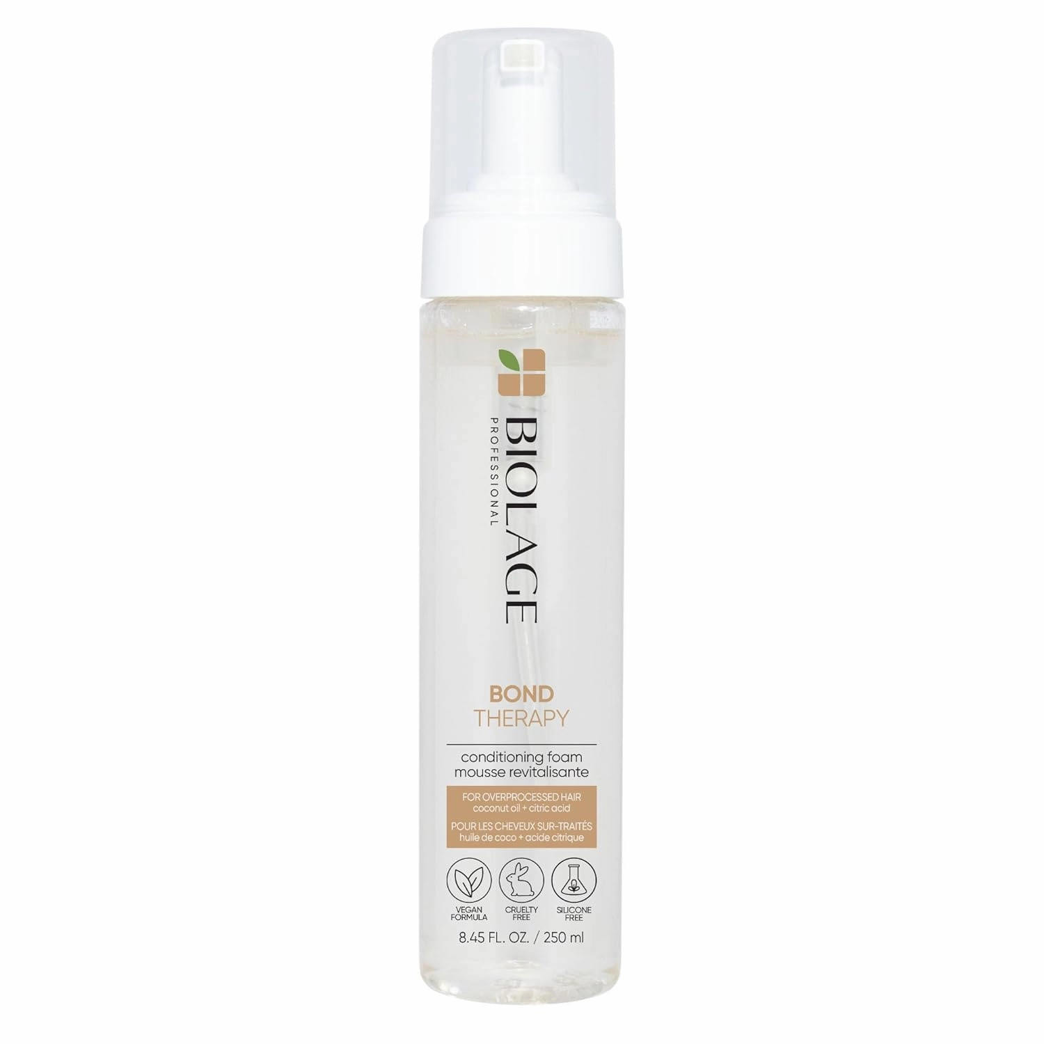 Biolage Bond Therapy Conditioning Foam - Builds Bonds & Reduces Breakage, Paraben & Sulfate-Free, Salon Professional Conditioner