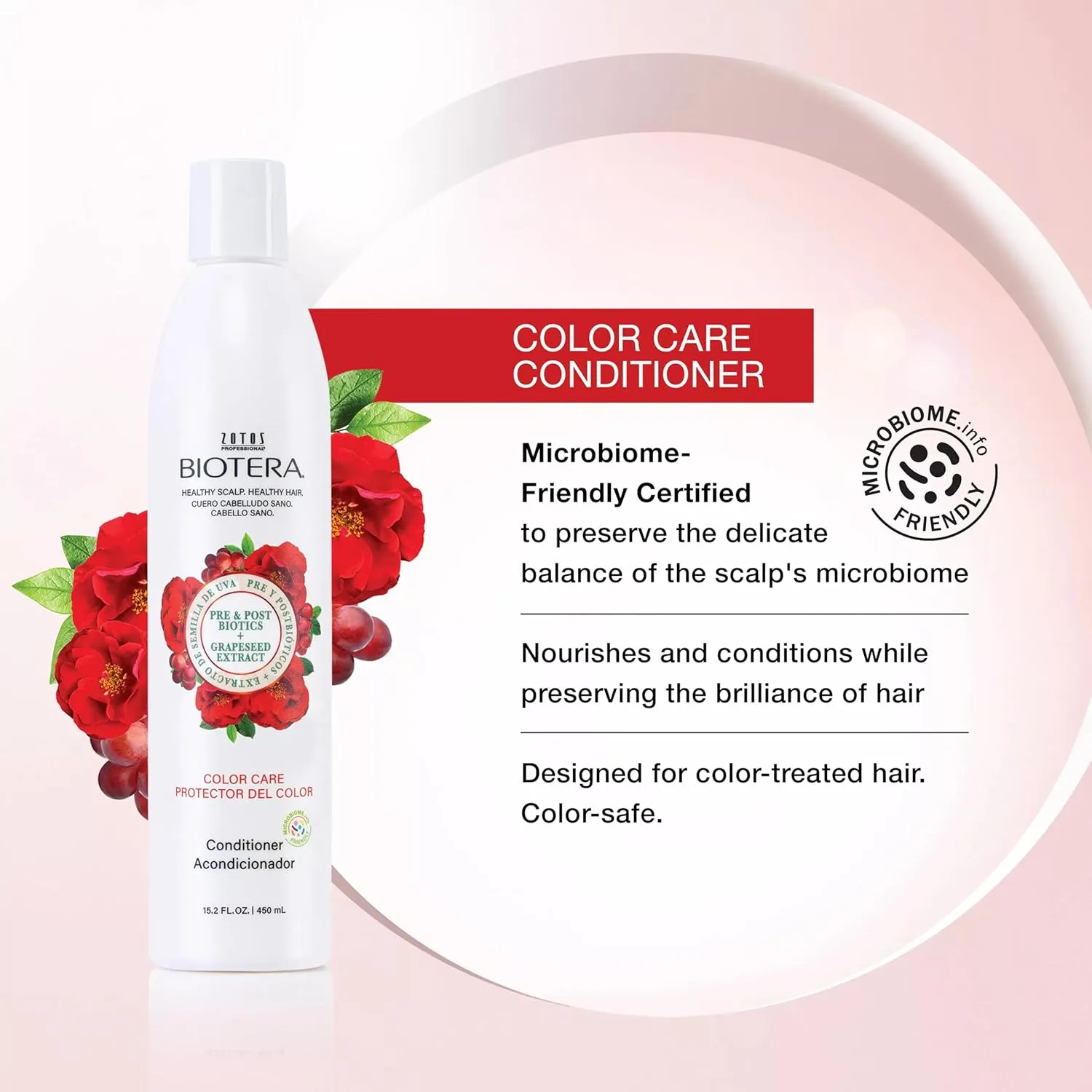 Biotera Color Care Conditioner | Extends & Maintains Color-Treated Hair | Microbiome Friendly | Vegan & Animal Test Free | Paraben Free | Color-Safe
