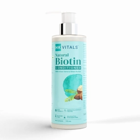 Biotin Anti Hair Fall Conditioner for Women & Men, with Shea Butter, for Strong, Dry & Frizzy Hair, Prevents Hair Breakage, 175 ml