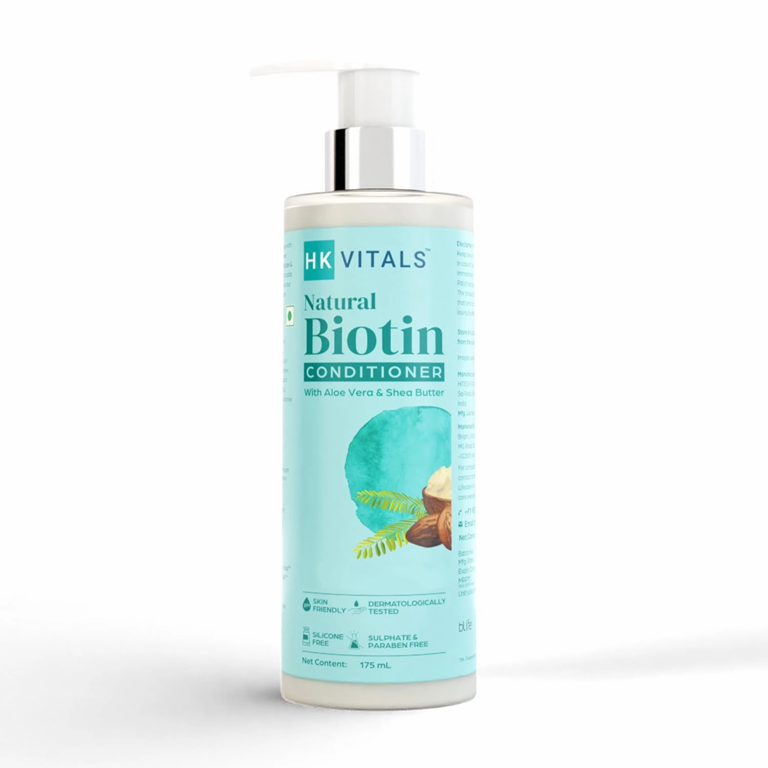 Biotin Anti Hair Fall Conditioner for Women & Men, with Shea Butter, for Strong, Dry & Frizzy Hair, Prevents Hair Breakage, 175 ml