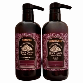 Black Canyon Cashmere & Coconut Musk Scented Argan Oil Hair Shampoo and Conditioner Set, 16 Oz Shampoo - 16 Oz Conditioner