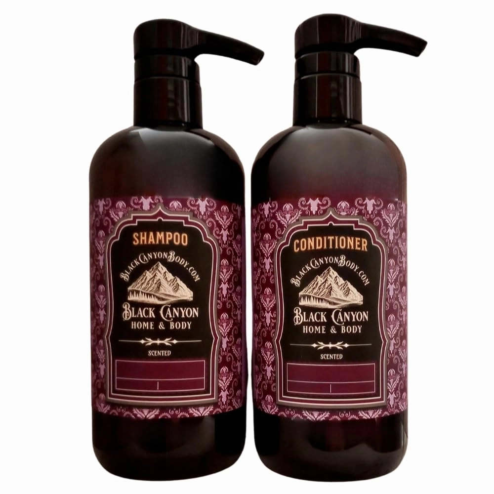 Black Canyon Coconut Mango Scented Argan Oil Hair Shampoo and Conditioner Set, 16 Oz Shampoo - 16 Oz Conditioner