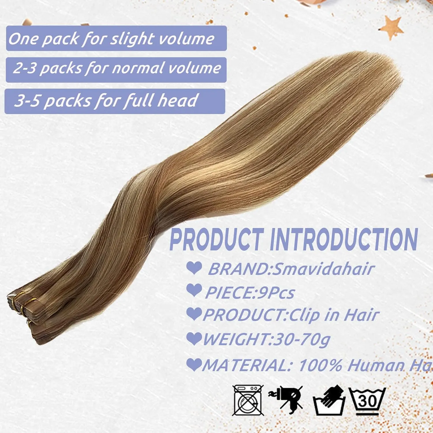 Blonde Tape in Hair Extensions with Highlights Golden Brown with Bleach Blonde Hair Invisible Tape ins Silky Straight 20pcs/30g Seamless Skin Weft Human 100% Remy Real Hair Glue in Extensions 16"
