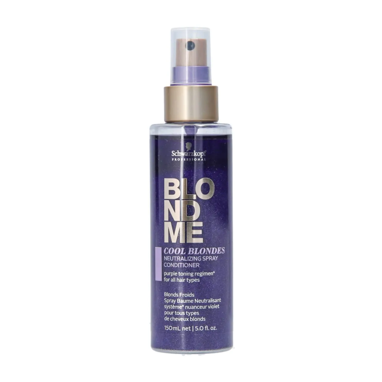 BLONDME Cool Blondes Neutralizing Spray Conditioner 5.07 Fl Oz – Removes Brassiness and Provides Shine
