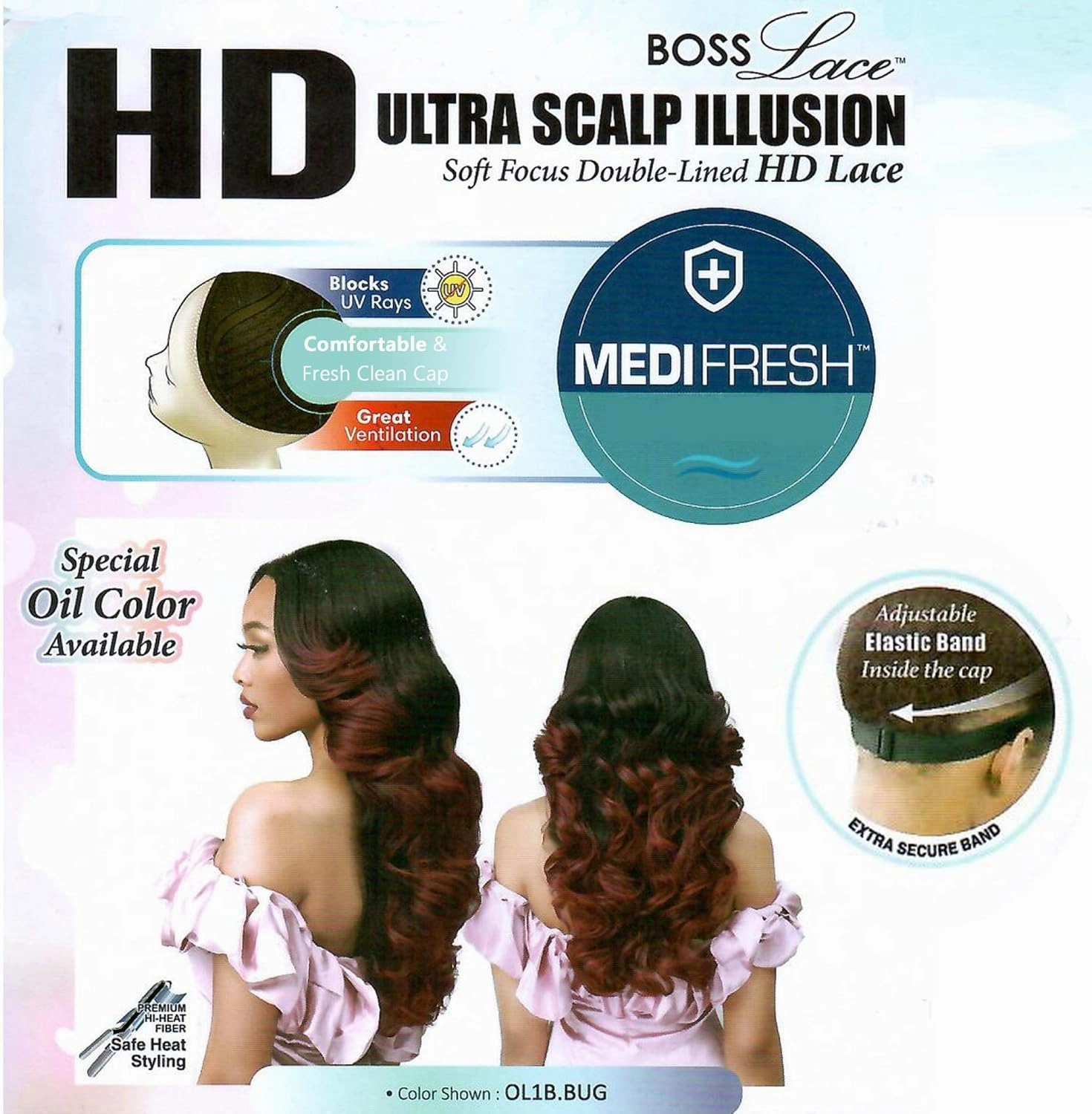 Bobbiboss Long Curly Ash Blonde Wigs 13x7 HD Lace Front Wigs for women - MLF474 CYNTHIA, Highlight Color Long Wavy Wigs Synthetic Hair Wigs with Baby Hair, Natural Looking Heat Resistant wigs (TT4/ABLONDE)