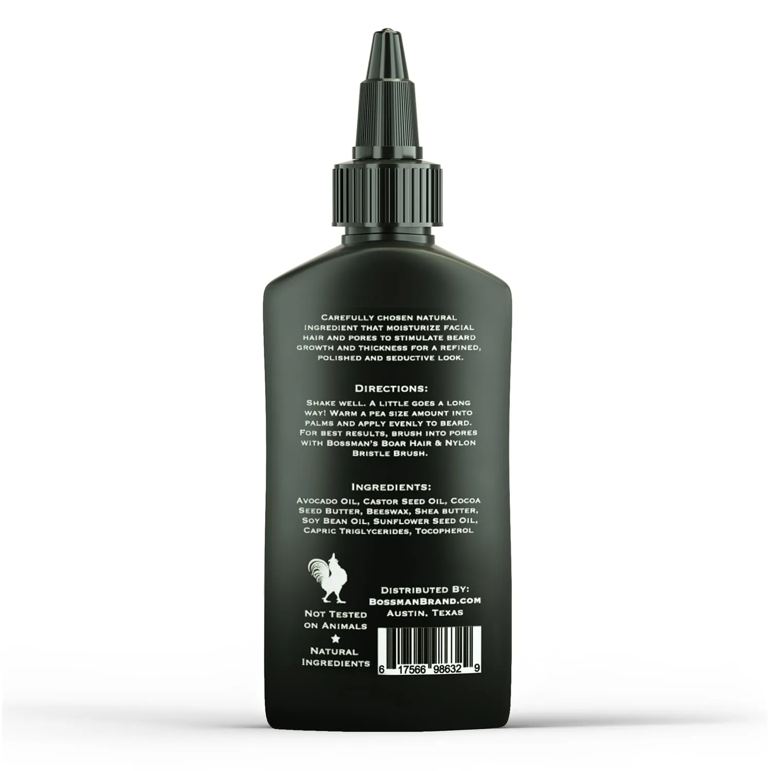 Bossman Jelly Beard Oil for Men (4 oz, Naked - Unscented) – Softens, Moisturizes & Conditions with Natural Ingredients