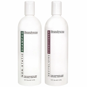 Brandywine Non Static Shampoo & Revitalizing Conditioner 16 Ounce, Value Pack Bundle 2 items