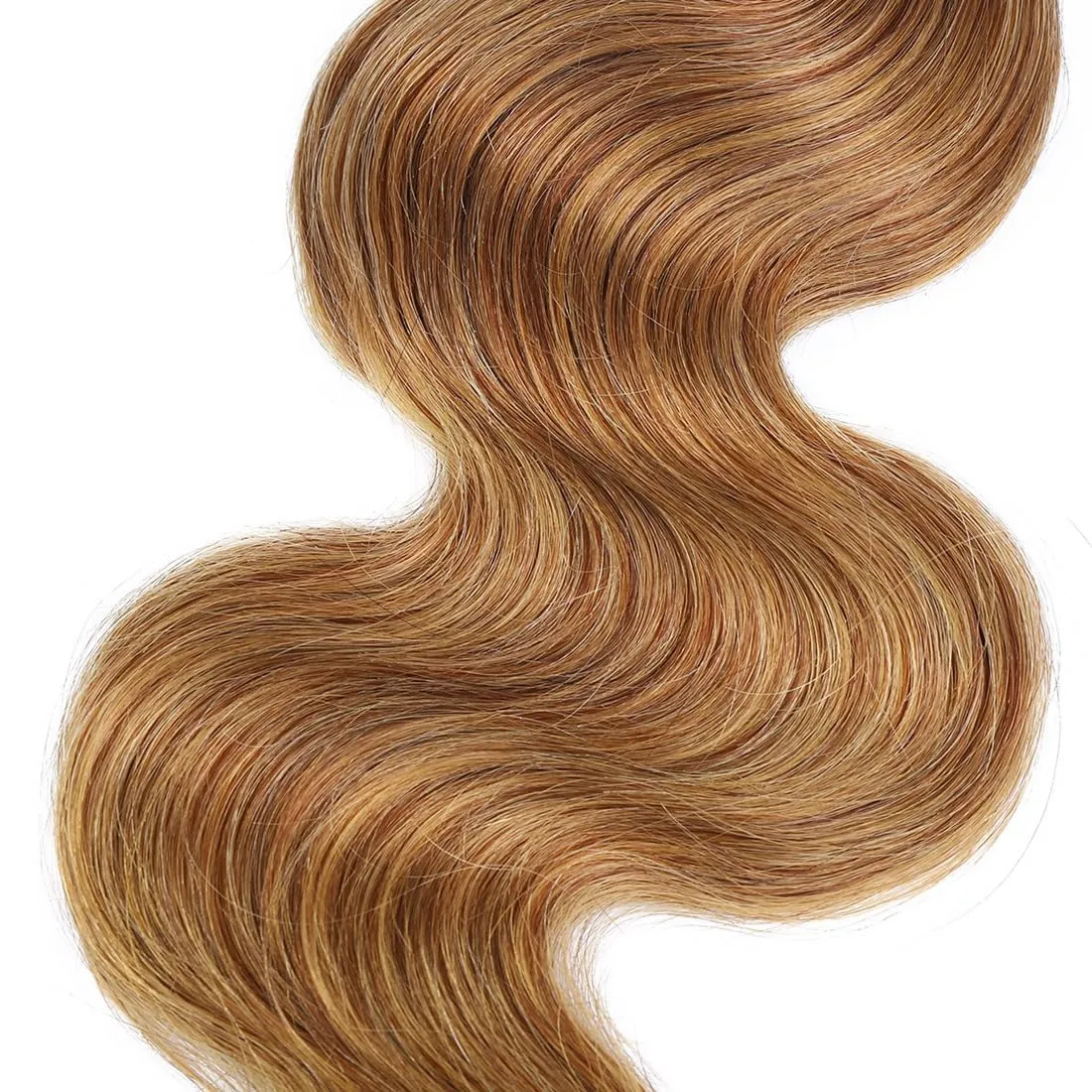 Brazilian Body Wave Ombre Human Hair Bundles - 3 Bundles Remy Virgin Hair Weave - 100% Unprocessed - 12-14-16 Inch - 2 Tone 1B/30#