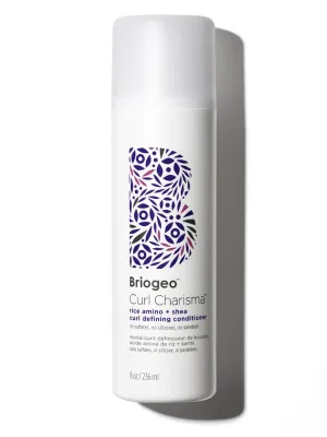 Briogeo Curl Charisma Rice Amino   Avocado Hydrating Conditioner, Define and Moisturize Wavy, Curly, and Coily Hair, Minimize Frizz, Sulfate-free, Vegan, Cruelty-Free