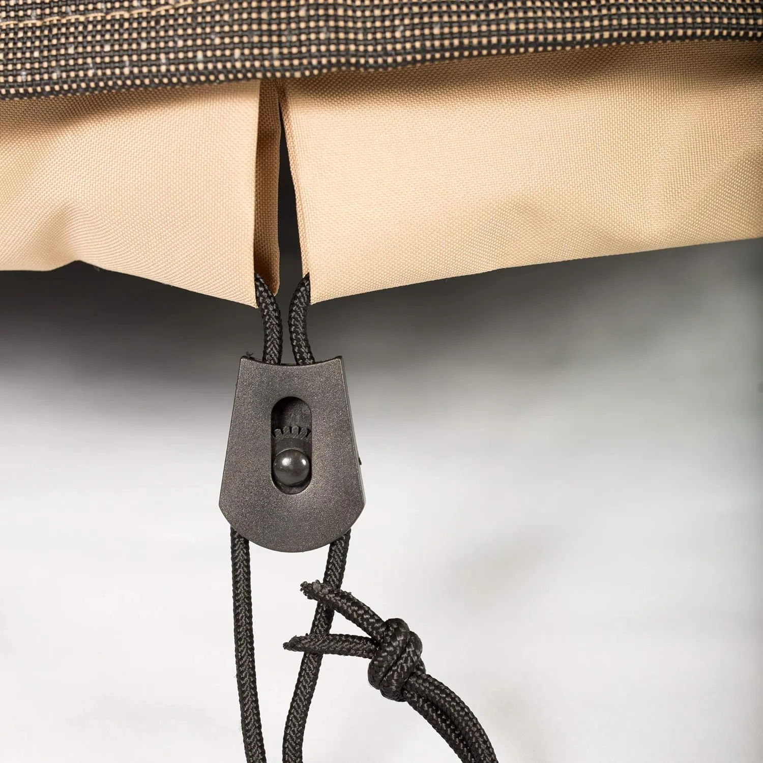 Budge NeverWet Hillside Square AC Cover, Premium Outdoor Waterproof Air Conditioner Covers, Medium, Black and Tan Weave