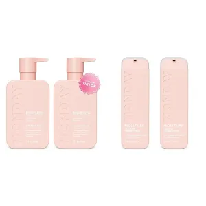 Bundle of MONDAY HAIRCARE Moisture Shampoo   Conditioner Set, 12 Fl Oz (Pack of 2)   MONDAY HAIRCARE Moisture Leave-in Conditioner 5 Oz Dual Pack
