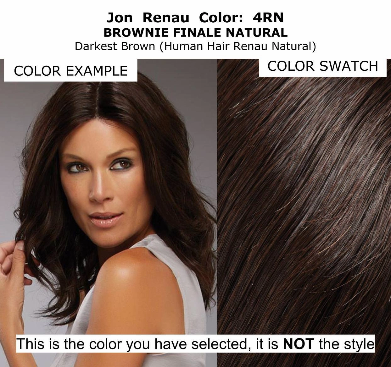 Bundle - 7 Items: Blake Exclusive Remy Human Hair by Jon Renau, Christy's Wigs Q & A Booklet, BeautiMark Hydra Shampoo Conditioner Mask Protect Leave-In Spray Shine Serum - Color: 4RN