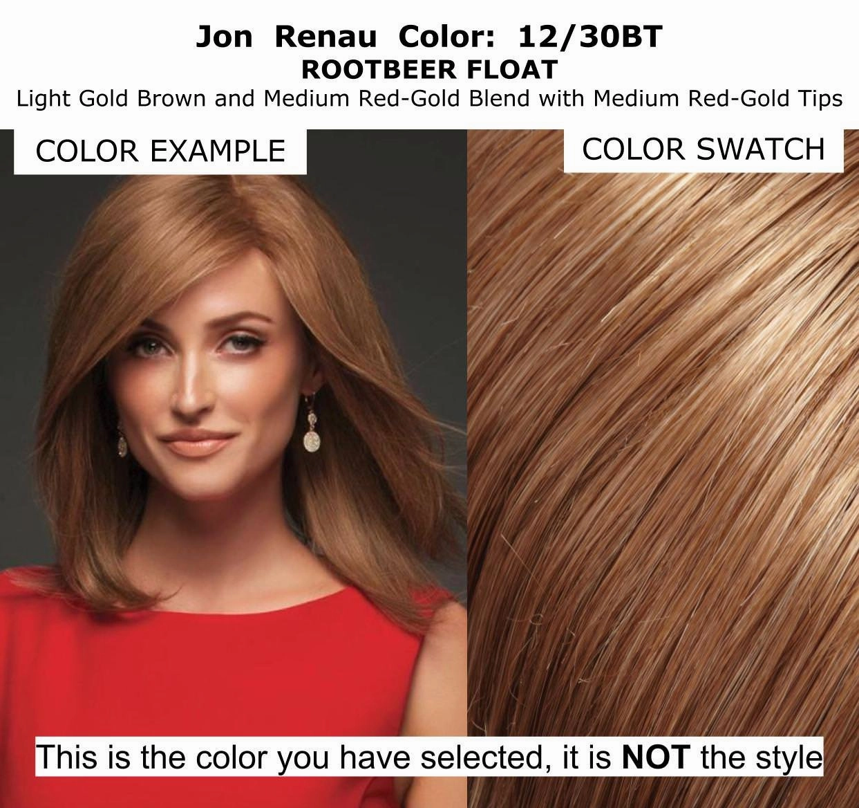 Bundle - 7 Items: Blake Lite Human Hair by Jon Renau, Christy's Wigs Q & A Booklet, BeautiMark Hydra Shampoo Conditioner Mask Protect Leave-In Spray Shine Serum - Color: 12/30BT