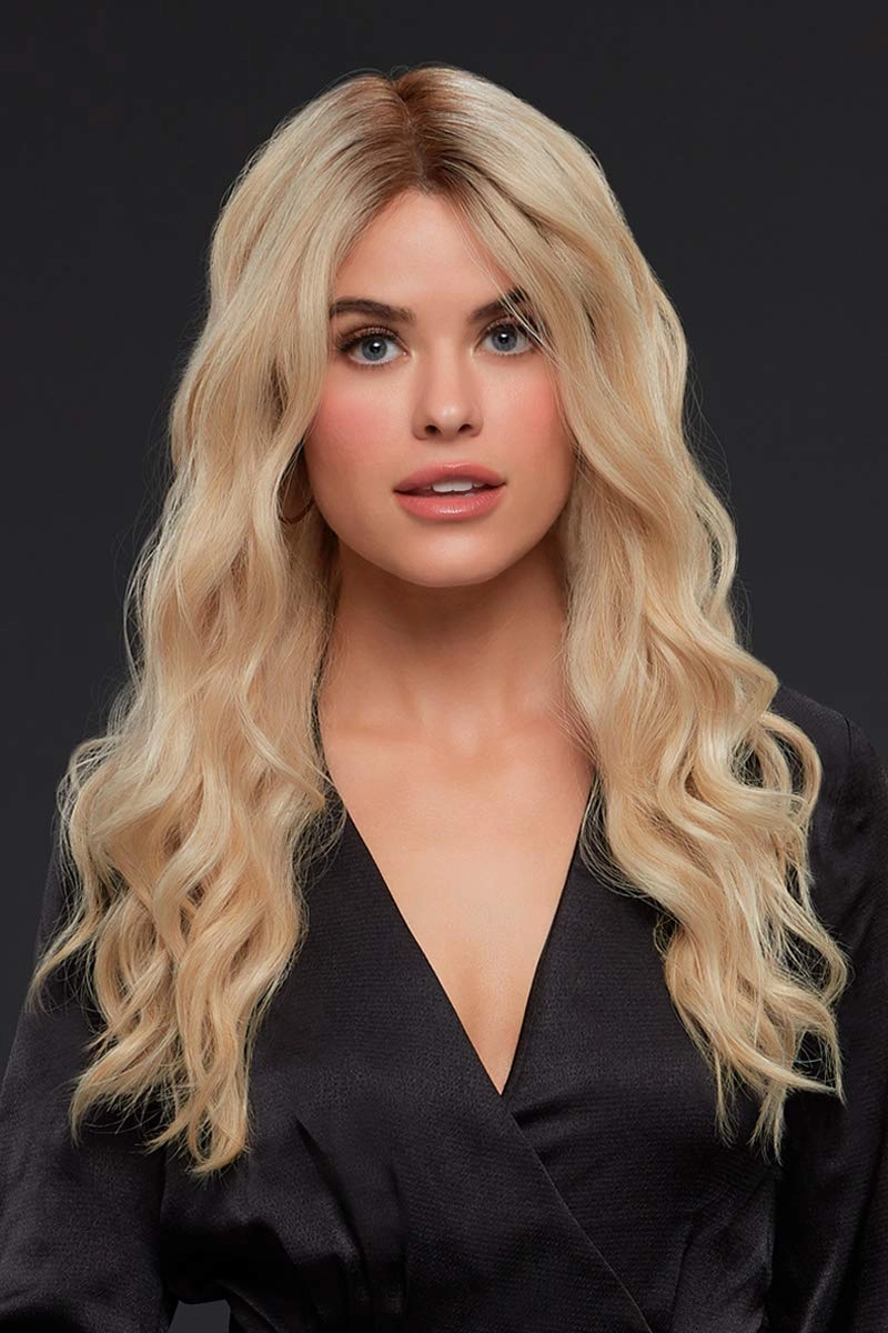 Bundle - 7 Items: Blake Petite Remy Human Hair by Jon Renau, Christy's Wigs Q & A Booklet, BeautiMark Hydra Shampoo Conditioner Mask Protect Leave-In Spray Shine Serum - Color: 1B