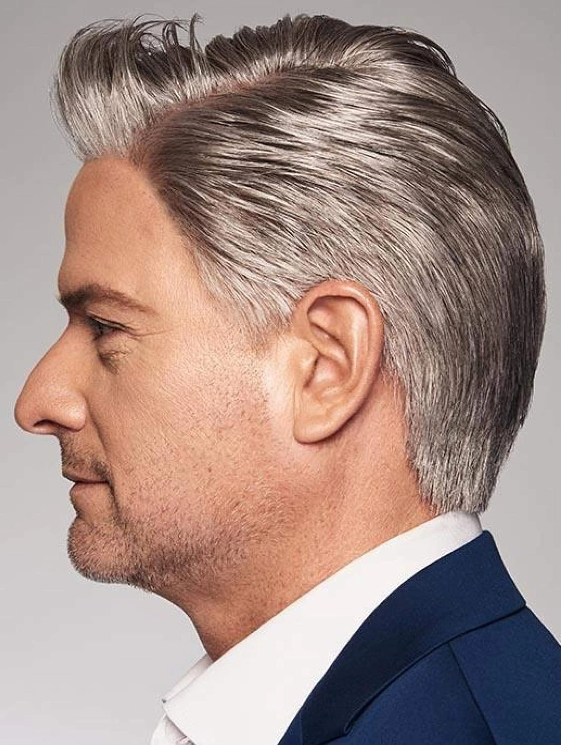 Bundle - 7 Items: Distinguished Human Hair/Synthetic Blend Wig By HIM, Christy's Wigs Q & A Booklet, BeautiMark Hydra Shampoo Conditioner Mask Protect Leave-In Spray Shine Serum - Color: M1222S