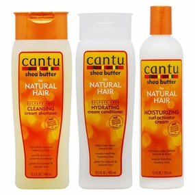 Cantu Shea Butter Shampoo   Hydrating Conditioner   Curl Activator Cream"SET"