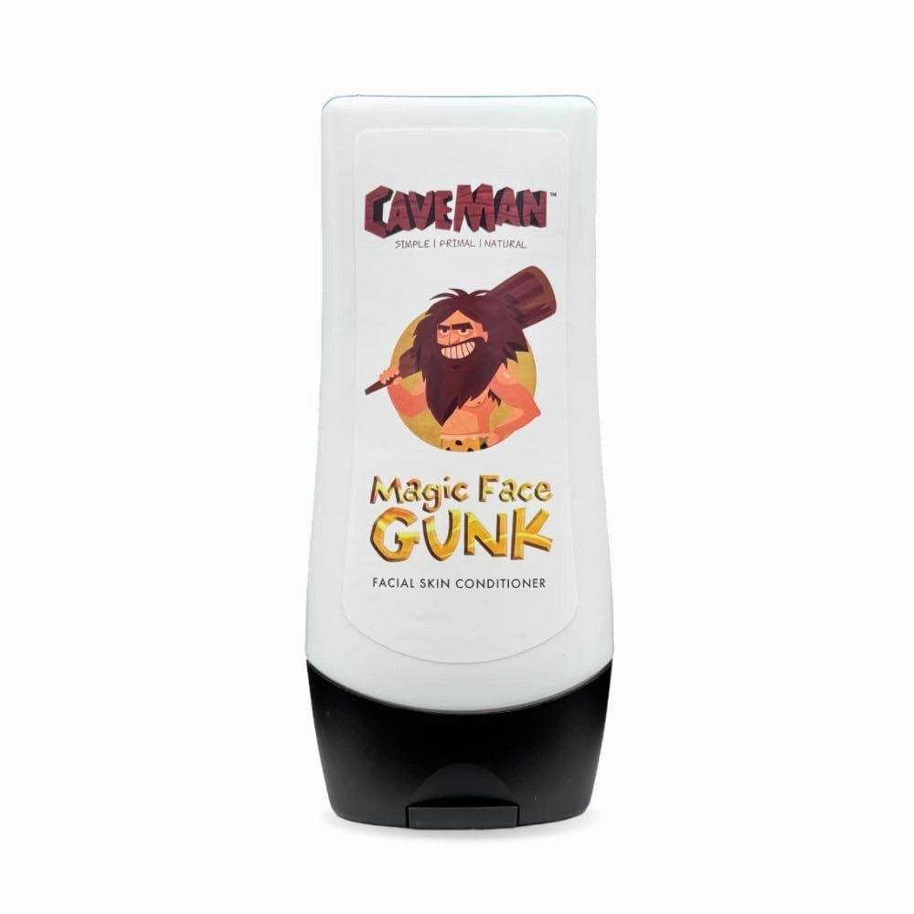 CaveMan MAGIC FACE GUNK FACIAL SKIN CONDITIONER (100ml) - Moisturizer and Aftershave Cream for Men with Virgin Coconut Oil and Tea Tree Oil