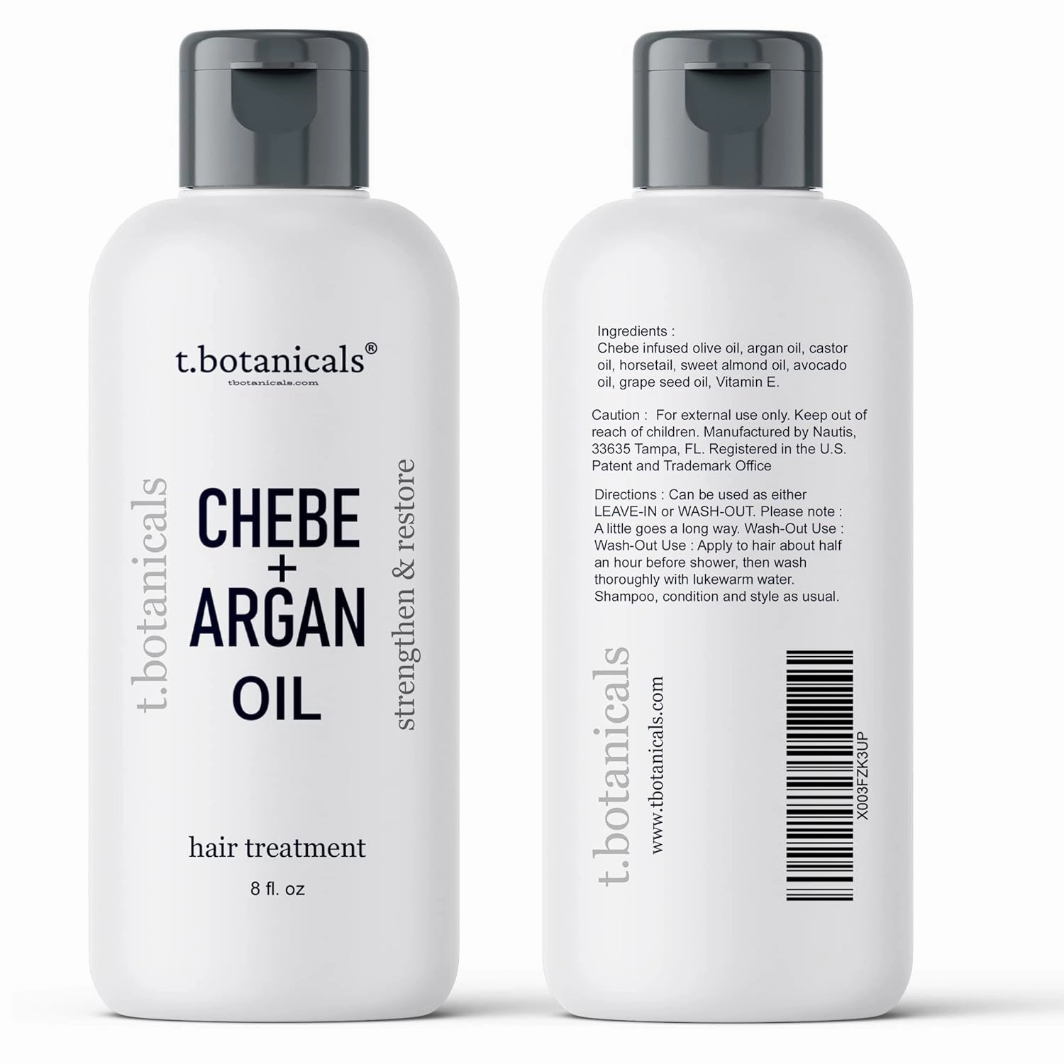 Chebe Oil for Hair Growth, 8 oz. Argan Oil Treatment Hair Thickening Reduce Breakage and Split Ends Prevents Hair Loss with Chebe Powder (Lavender)