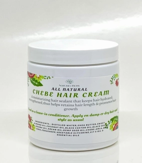 Chebepowder Hair Growth Cream|Vegan|Shea Butter|Amla|Fenugreek|Aloe Vera|Black Castor Oil|Leave-in Conditioner(Lavender-Vanilla Scent) (Scented, 4 oz)