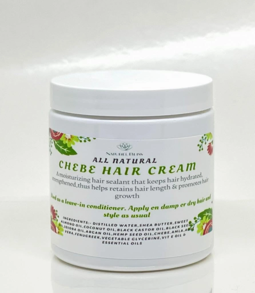 Chebepowder Hair Growth Cream|Vegan|Shea Butter|Amla|Fenugreek|Aloe Vera|Black Castor Oil|Leave-in Conditioner(Lavender-Vanilla Scent) (Scented, 4 oz)