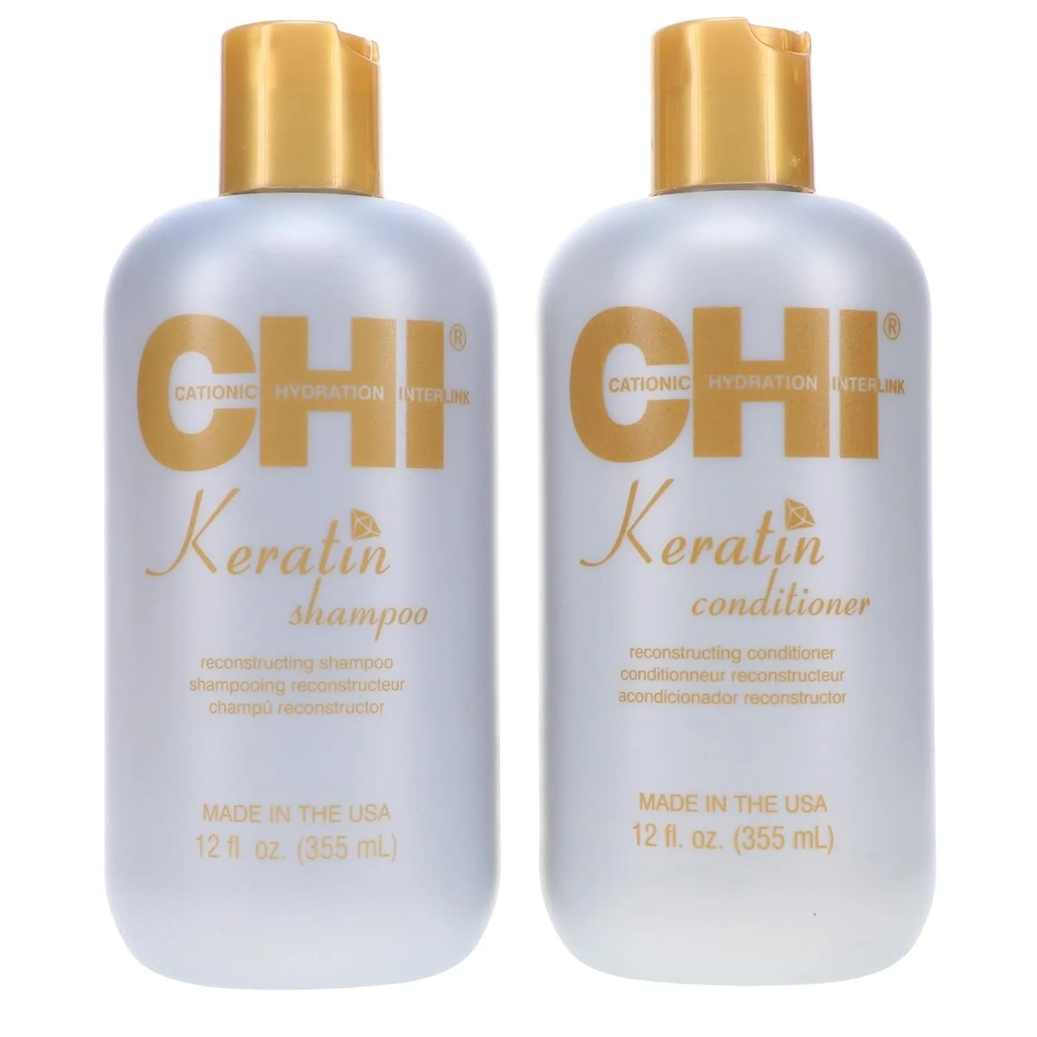 CHI Keratin Shampoo & Conditioner Set 12 OZ Each