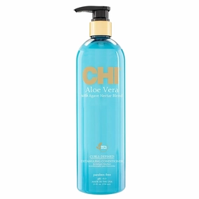 CHI Aloe Vera Detangling Conditioner, Deep Conditioning Treatment For Waves, Curls, & Coils, Sulfate, Paraben, & Cruelty-Free, 25 Oz