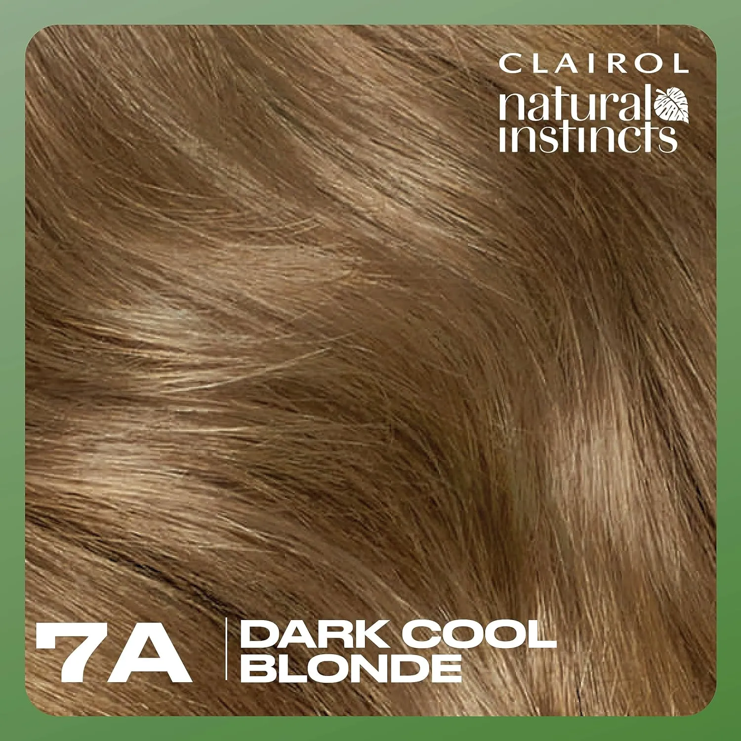 Clairol Natural Instincts Demi-Permanent Hair Dye, 7A Dark Cool Blonde Hair Color, Pack of 3