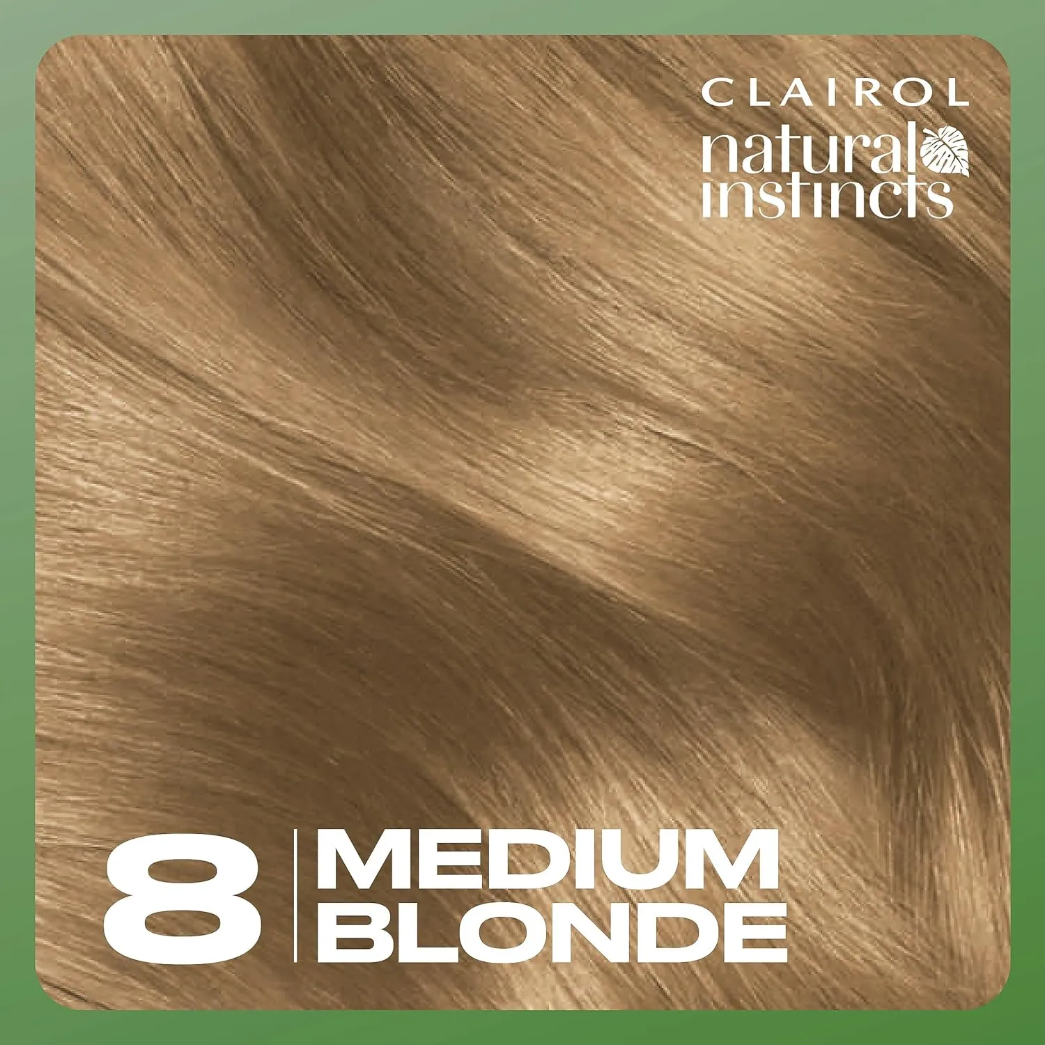 Clairol Natural Instincts Demi-Permanent Hair Dye, 8 Medium Blonde Hair Color, Pack of 3
