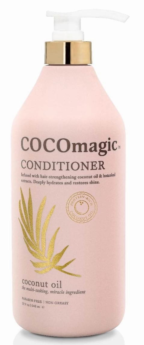 Cocomagic Conditioner with Coconut Oil and Botanical Extracts – Deeply Hydrates and Restores Shine | Paraben-Free, Gentle for All Hair Types (32 Oz)