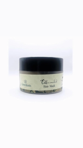 Coffee Enriched Hair Mask 10.1 Oz. Hair restoration, anti-breakage, hair growth, hair shine hair masks., Brown