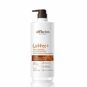 Coffee  Thickening Hair Conditioner | Arabica Coffee Oil   Caffeine & Niacinamide | Thickens & Revives Thin, Weak Hair | Silicone-Free Formula | Safe for Color -Treated Hair | 33.8 Ounce