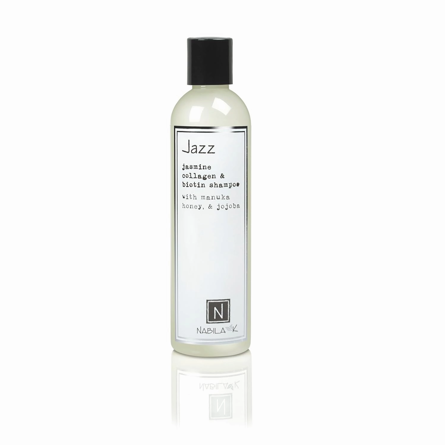 Collagen & Biotin Shampoo, 9 oz – Jazz – White Jasmine, Manuka Honey & Jojoba – Cleansing, Hydrating, Color-Safe – Sulfate-Free